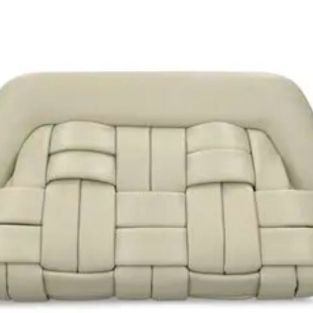 Themoire Bios Weaved Clutch woven handbag green purse green wallet bag